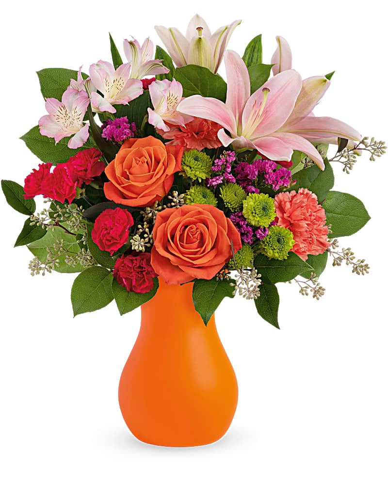 Teleflora's Happy Go Citrus Bouquet in Dover NJ - Victor's Flowers