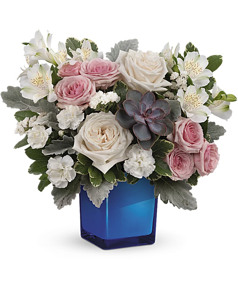 Teleflora's Enchanting Blue Bouquet TEV65-5A in Chicago IL