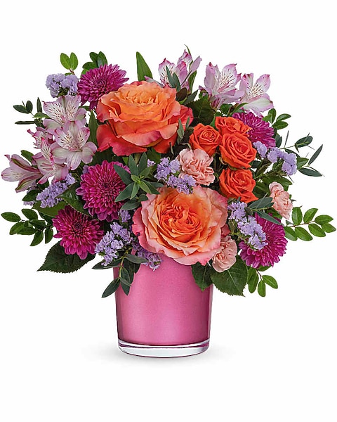 Sunset Spring Flowers