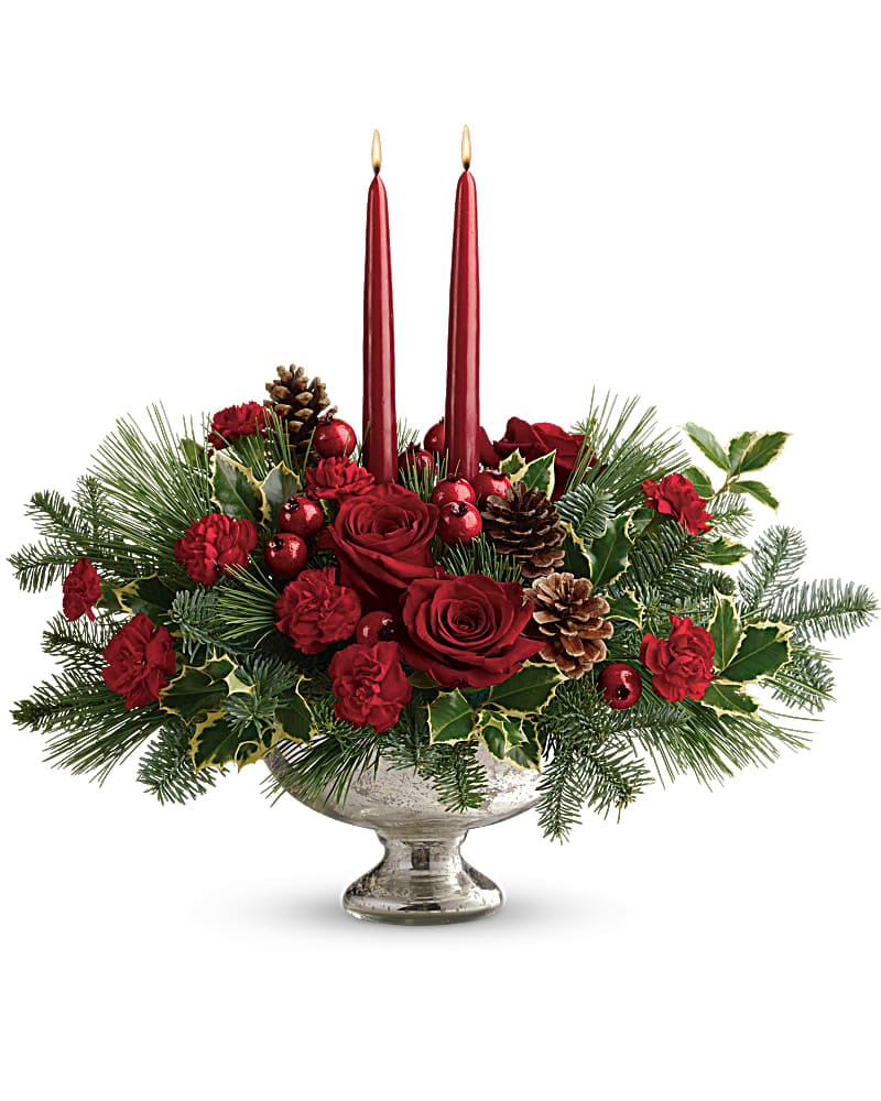 Teleflora's Shining Bright Centerpiece in West Hartford CT