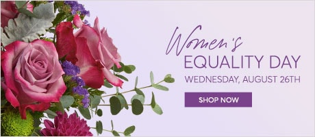 women equality day flowers