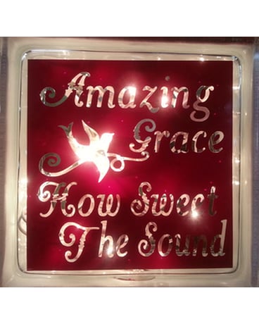Lighted Cube - Amazing Grace