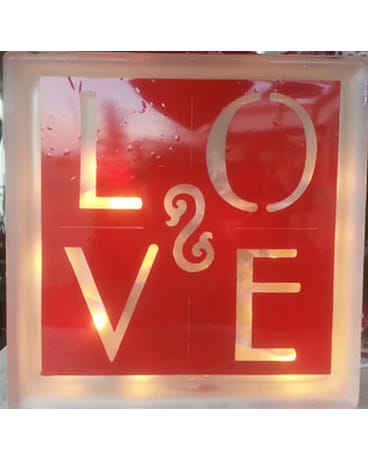 Lighted Cube- Love 2