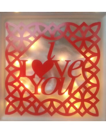 Lighted Cube - I Love You