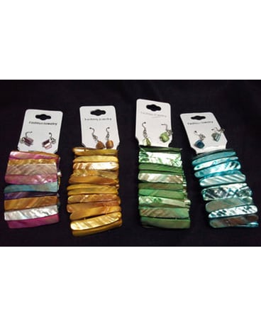 Strectch Bracelets w/ earrings