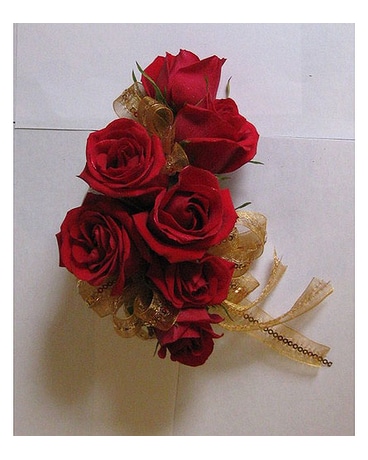 Red/Gold Corsage