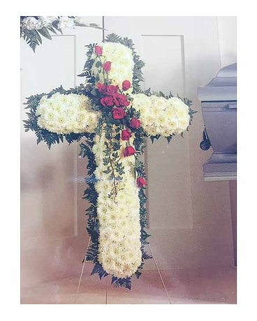 Cross Cover w/White & Red