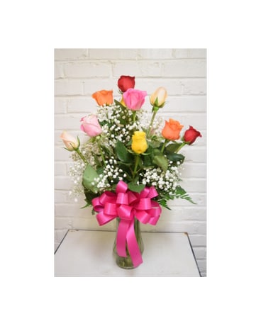 Summer Mixed Dozen Flower Arrangement