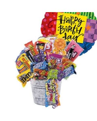Junk Food Bucket with Balloon