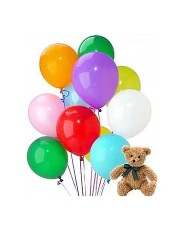 Balloons & Bear-Choose Your Occasion
