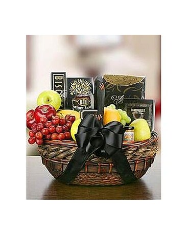 In Their Honor Fruit and Gourmet Basket