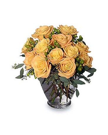 Cool Yellow Sunrise Rose Arrangement