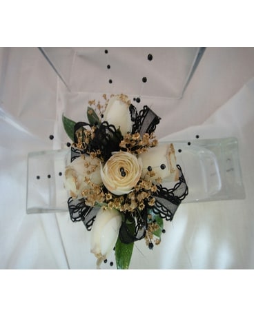 Black Dress for Prom Corsage