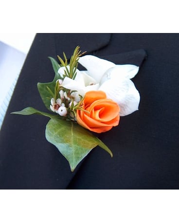 Rose & Orchid Boutonniere