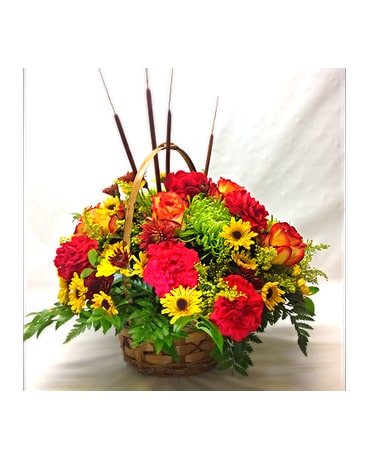 Filer's Fall Mixed Basket Bouquet