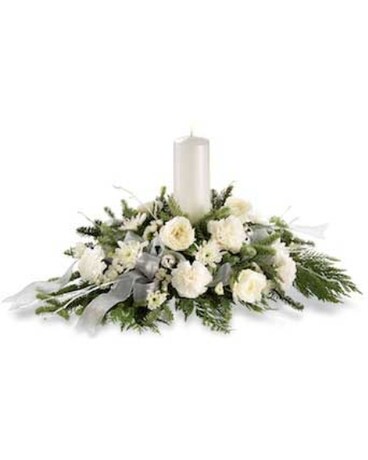 White Christmas Flower Arrangement