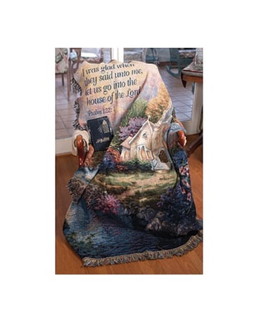 Church in the Country Tapestry Throw