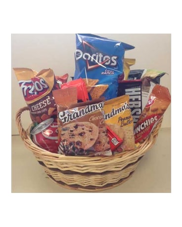 Junk Food Basket Gift Basket