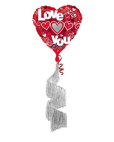 Love You Swag Tail Balloon