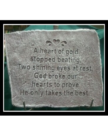 Sympathy Plaque With Easel
