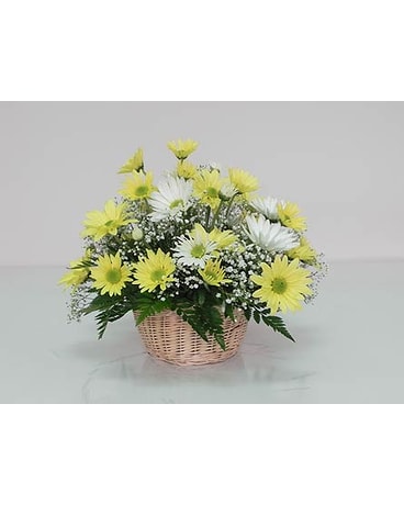 Basket of Sunshine Flower Arrangement