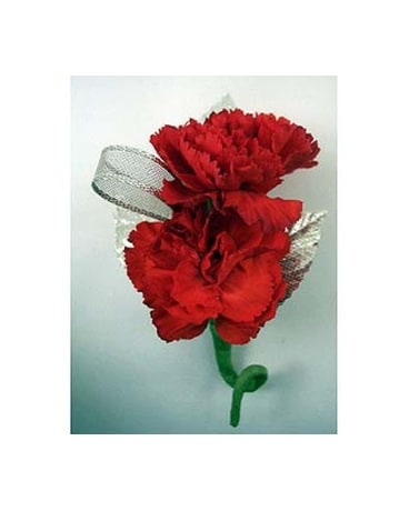 Two minicarnations Boutonniere