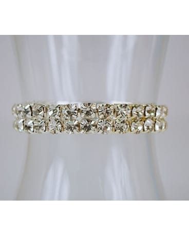 Large Stone - Clear Rhinestone Bracelet