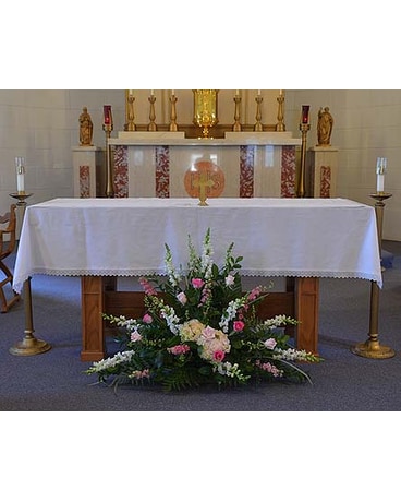 Pink Altar Flowers