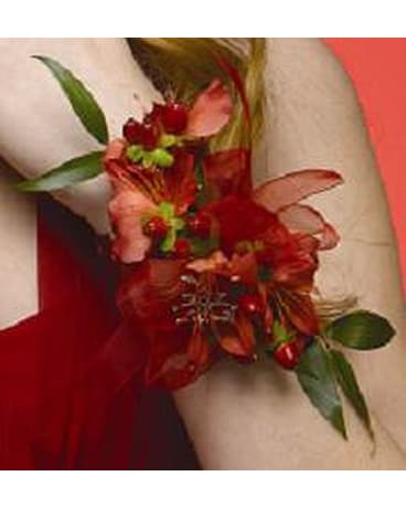red corsage