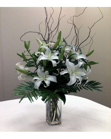 White Oriental Lillies