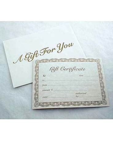 Gift Certificate