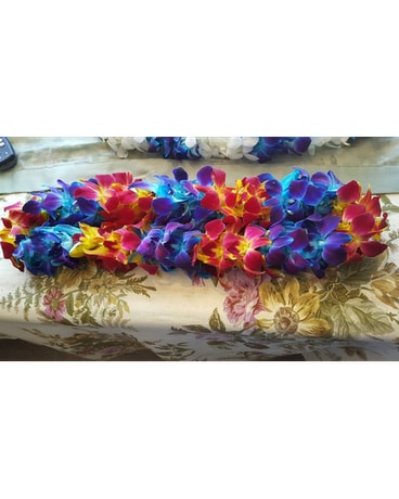 Multi-colored Double Lei