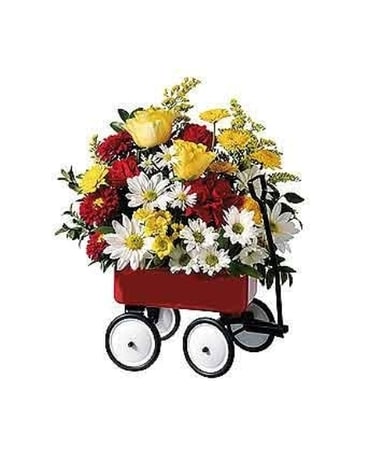 Red Wagon Bouquet