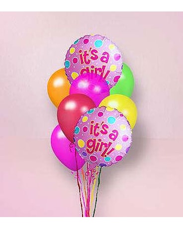 Baby Girl Balloon Bouquet