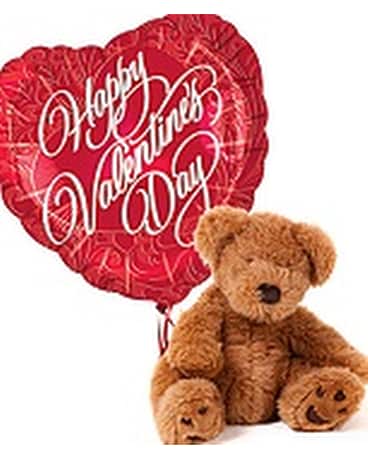 Bear with Valentine's Day Mylar