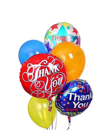Thank You Mylar & Latex Balloon Bouquet