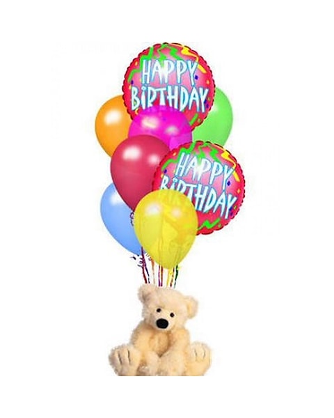 teddy bear in balloon