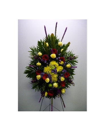 Funeral Stand Mixed Colors with Apples
