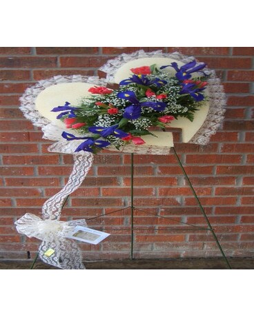 Broken Heart Funeral Easel