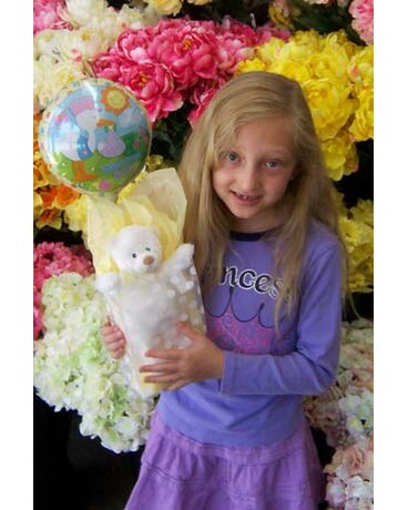 Welcome Home Baby Balloon and Bear