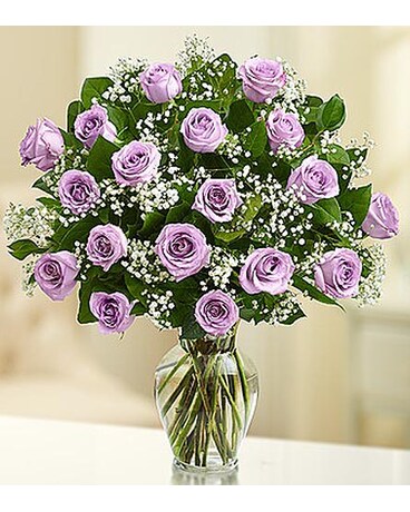 18 Premium Long Stem Roses - Purple MF1120PRM
