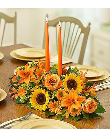 Fall Centerpiece 2 Candle- # MF91926M