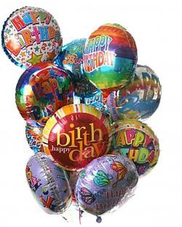 12 Birthday Balloon Bouquet - #MFB14