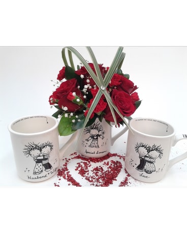 The Love Mug Flower Arrangement