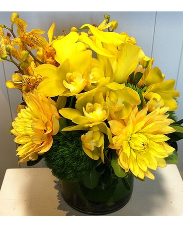 Mellow Yellow Flower Arrangement