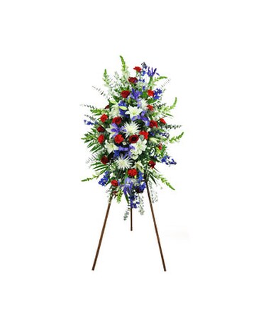 Stars and Stripes Standing Spray