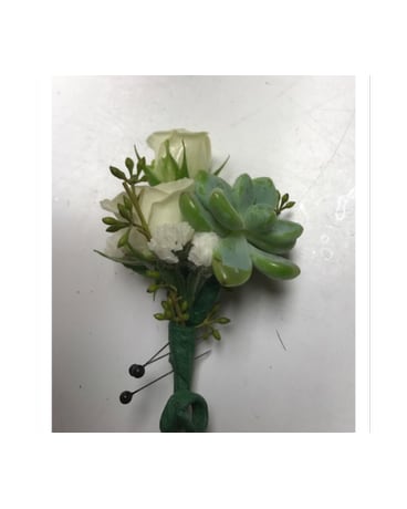 Succulents Boutonniere