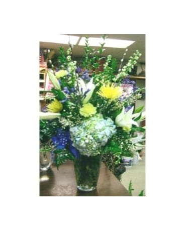Blue & Yellow  Bouq