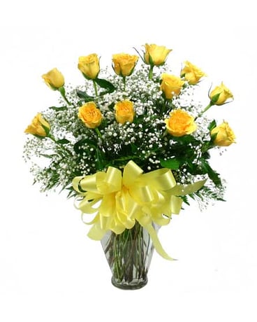 Classic One Dozen Yellow Roses