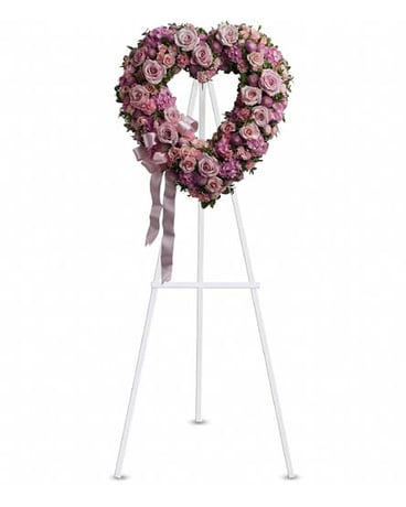 Rose Garden Heart Spray